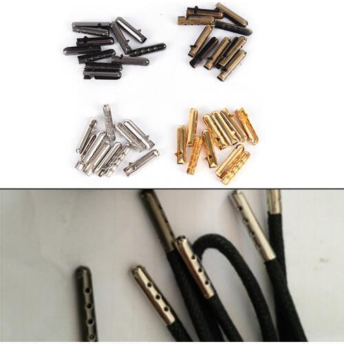 10pcs DIY Shoelaces Repair Shoe Lace Tips Replacement End Metal Aglets 4*23mm