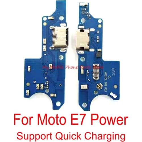 10 PCS Support Fast Charging USB Charging Dock Port Board Flex Cable For Motorola Moto E7 Power USB Charge Charger Port Dock