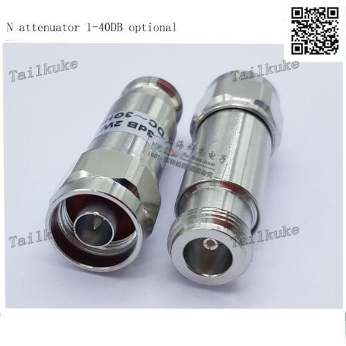 2 W N Type Microwave RF Coaxial Fixed Attenuation 1, 2, 3, 5, 6, 10, 15, 20, 30dB 40db Spot