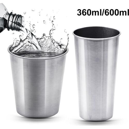 360ml/600ml Outdoor Travel Camping Stainless Steel Wine Beer Coffee Water Cup