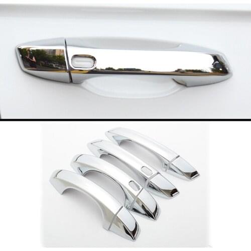 For Seat Arona 2017 2018 2019 2020 ABS Chrome Car Side Door Handle Cover Trim Sticker Car Accessories styling 8pcs