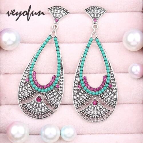 Veyofun Acrylic Drop Earrings Classic Hollow Vintage Party Dangle Earrings Jewelry for Woman New Wholesale