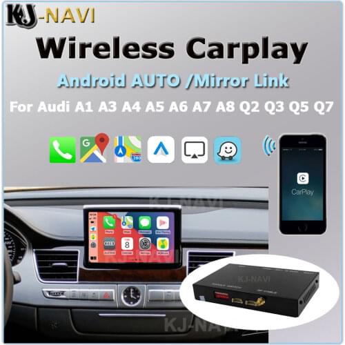 MMI Car Play Android Auto Mirror Reverse 2014-2019 Wireless Apple CarPlay Dongle for Audi A1 A3 A4 A5 A6 A7 A8 Q2 Q3 Q5 Q7