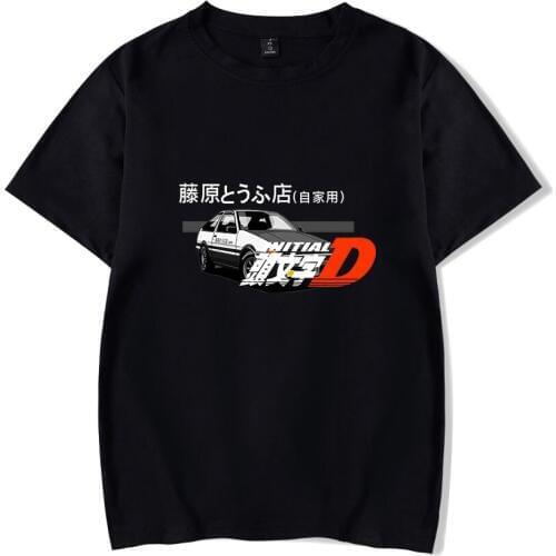 Movie Initial D T-shirt TOYOTA AE86 Print T-shirts Streetwear Hip Hop Personality Tshirt Men Women Fashion Harajuku Short Sleeve