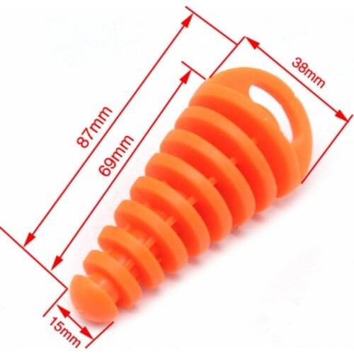 Silencer Motocycle Waterproof Plug Motorized Exhaust Plug Modification Stopper Protector Rubber for Moto Exhaust Pipe