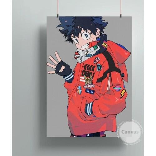 Canvas Anime deku My Hero Academia Pictures Home Manga Decoration Paintings Poster HD Prints Wall Art Modular Living Room