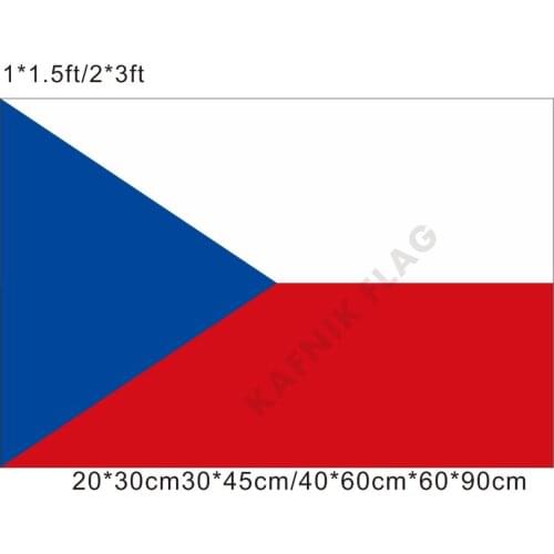 KAFNIK,free shipping 20*30cm/30*45cm/40*60cm/60*90cm small flags Czech Republic flag for Countries World Event Decorative Flags
