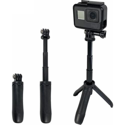 Pocket Pole Mini Selfie Stick + Extendable Handle Tripod Steady For GoPro Hero 7 6 5 4 DJI Osmo Action Insta360 Yi 4K+EKEN SJCAM