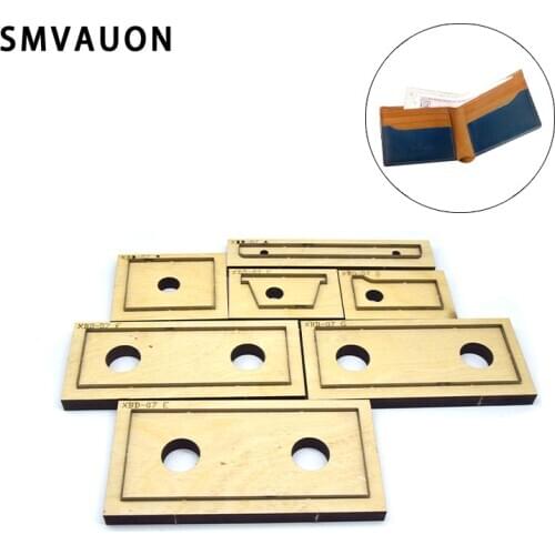 Leather Die Cutter DIY Credit Card Holder Wallet Woman Man Coin Purse Bag Japan Steel Punch Cut Mold Wood Die For Leather Craft