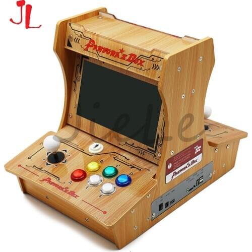 2 player 10 inch LCD Screen Mini console Aclrylic Arcade Game machine with Pandora Box 6 1300 in 1 VGA HDMI output to TV