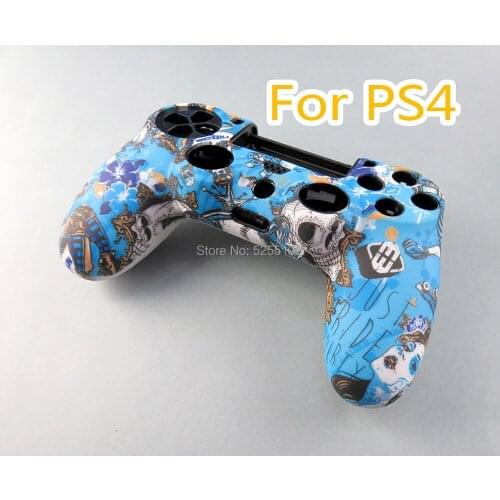 2pcs For PS4 Pro Slim Gamepad Soft Silicone Gel Rubber Case Cover For SONY Playstation 4 PS4 Controller Protection Case