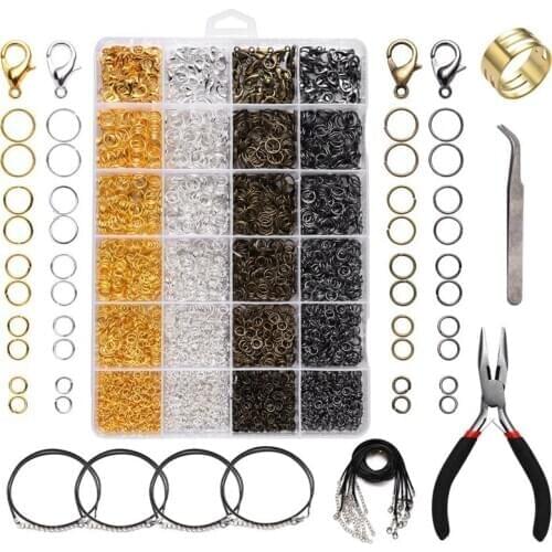 Jewelry Making Kit with Open Jump Rings, Lobster Clasps, Jewelry Pliers for Jewelry Making Supplies and Necklace Repair