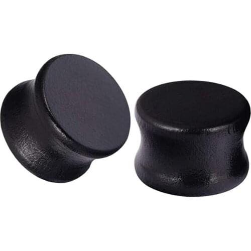 Natural Organic Wood Double Flared Flesh Ear Gauges Plugs Tunnels Wooden 2g to 3/4"g Helix Cartilage Piercing Expander 80/160pcs