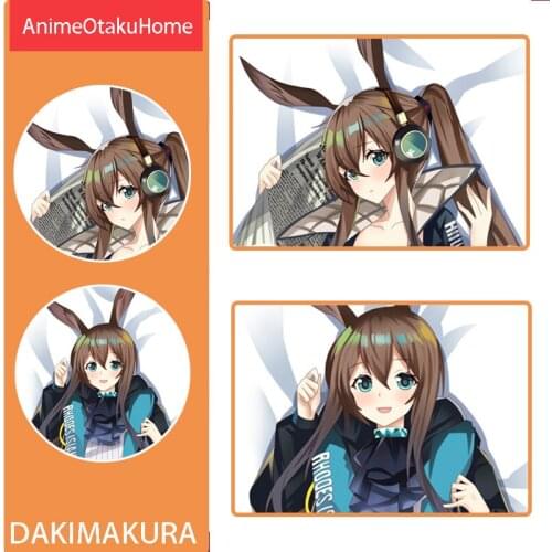 Anime Arknights Amiya EXUSIAI Sexy Lovely Girl Throw Pillow Cover Hug Pillowcase Otaku Bedding Decoration Dakimakura Pillow Case
