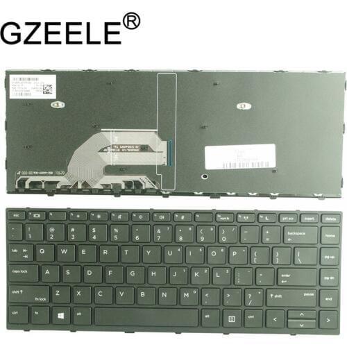 GZEELE new US laptop Keyboard for HP ZHAN 66 Pro G1 English with frame keyboard BLACK