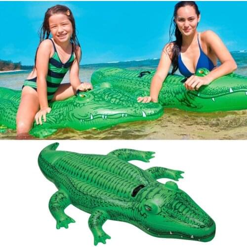 Alligator Swimming Ring Inflatable Pool Float Toy Beach Party Adult Kid Swimming Inflatable Mattress Water Toys Pool Toys
