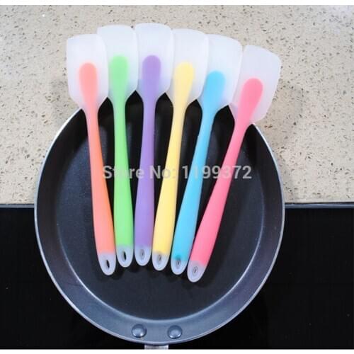 200pcs Silicone Cream Baking Scraper Nylon Non-Stick Butter Spatula Translucent Chocolate Cake Spreader Kitchen Cook Tool