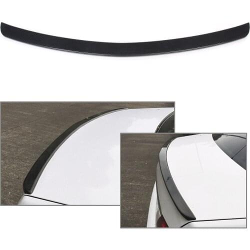 Carbon Fiber Style Car Rear Trunk Spoiler Lip Trim For Mercedes-Benz E-Class W212 E200 E350 E500 2009 2010 2011 2012 2013 2014
