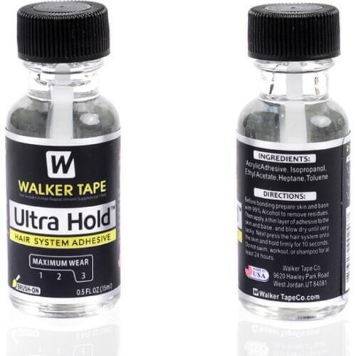 0.5 Oz Walker Ultra Hold lace wig adhesive glue with 1 bottle 1 Oz remover for lace wig Toupee Hair Glue