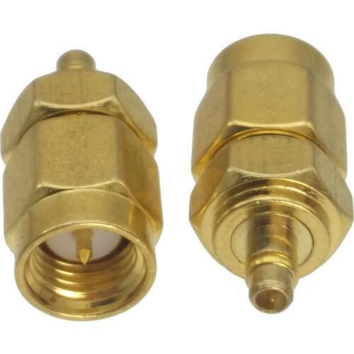 10pcs Adapter converter SMA male to MMCX male plug RF COAXIAL