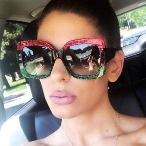 2021 new fashion square ladies sunglasses classic brand design square mens glasses UV400 large frame driving sunglasses