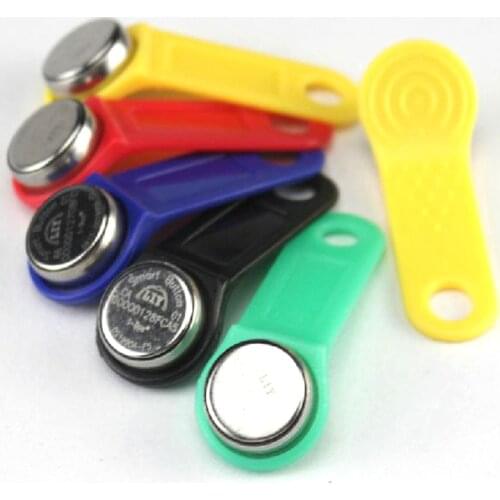 5 pcs/lot) Touch Memory TM Key DS1990A-F5 Button Copy Card rewritable RFID Clone Duplicate Key Color random