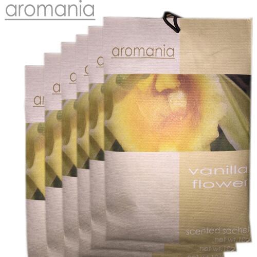 6Pcs/Lot Aromania Fresh Vanilla Flower Scented Sachet Fragrance Drawer Sachet Bag For Bedroom Car Flavor Fragrance Indian