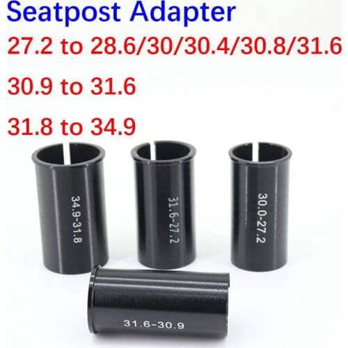 Seatpost adapter shim spacer diameter size change pin seat 25.4 27.2 30.0 30.4 30.8 28.6 30.9 31.6 mm MTB bike tube convert