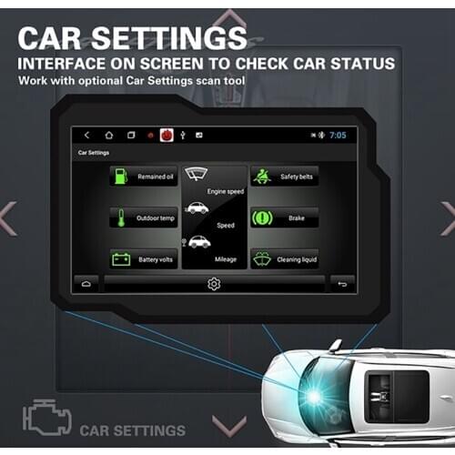 Android 10.0 Car Stereo Radio 7Inch Contact Screen Car MP5 Bluetooth WIFI GPS Charge USB Port FM Radio Receiver 1+16G