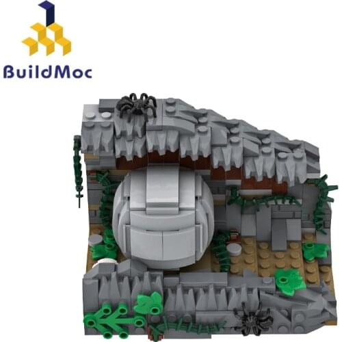 Buildmoc Movie Raiders of the Lost Ark Rolling Ball 297PCS MOC Model Building Blocks Toys for Children DIY Toy Kid Gifts