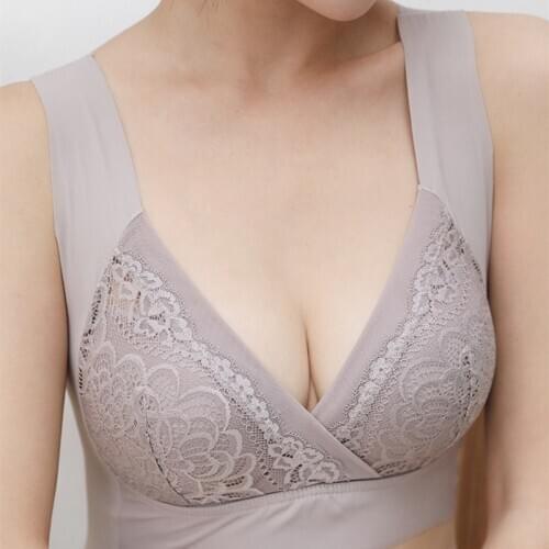 Women Sexy lace Bra lingerie large size Wireless Bra Push up Bras Big size underwear