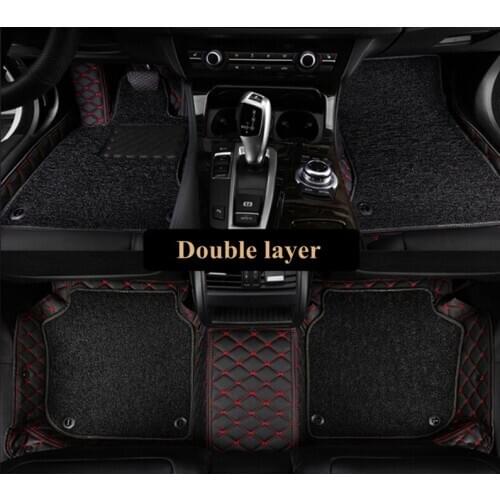 Good quality! Custom special car floor mats for Volkswagen Touareg 2018-2011 waterproof double layer carpets for Touareg 2015