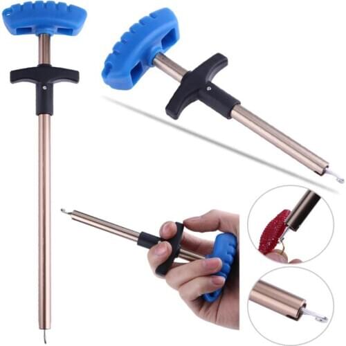 Hot Fishing Lure Remover Aluminum Tube Hook Lightweight Detacher Portable Fish Hook Out Lure Remover Aluminum Tube Hook Detacher