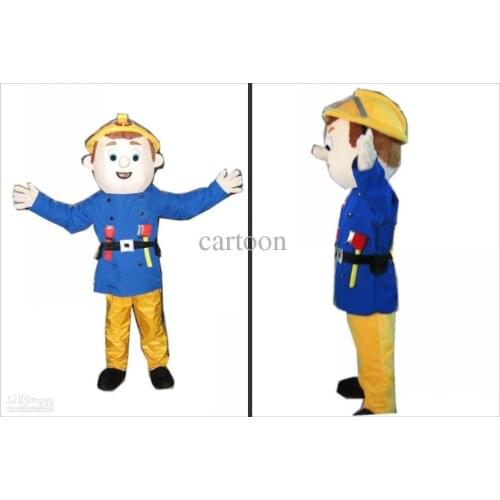 Cute Hot sale Cartoon Character Adult Fireman Sam Dress cosplay Halloween Party Costume