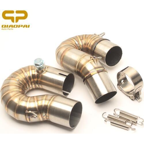 Motorcycle Exhaust Muffler Middle Pipe Connection Pipe S Type Exhaust Full System For Honda CBR1000RR CBR1000 2008- 2014