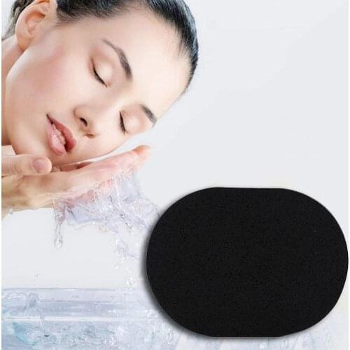 Clean Sponge Face Bamboo Charcoal Beauty Puff Makeup Cleansing Sponge Cushion Natural Wood Soft Cleaner Tools Reusable Wet