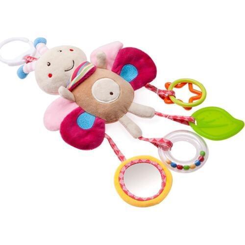 Newborn Baby Stroller Hanging Toys Bell Bed&Baby Stroller Hanging Bell Toys Baby Plush Theether Soft Rattles