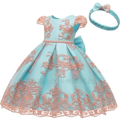 2020 Princess puffy lace children dress
