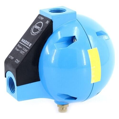 HAD20B Round Ball Float Type Air Compressor Water Drain Valve 1/2 "BSP 400L/H 16 Bar Compressed Air Condensed Fluid Auto-drainer