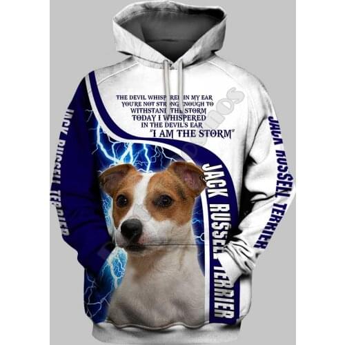 Jack Russelll Terrier 3D Printed Hoodies Funny Pullover Men For Women Funny Sweatshirts Animal Sweater Drop Shipping 06