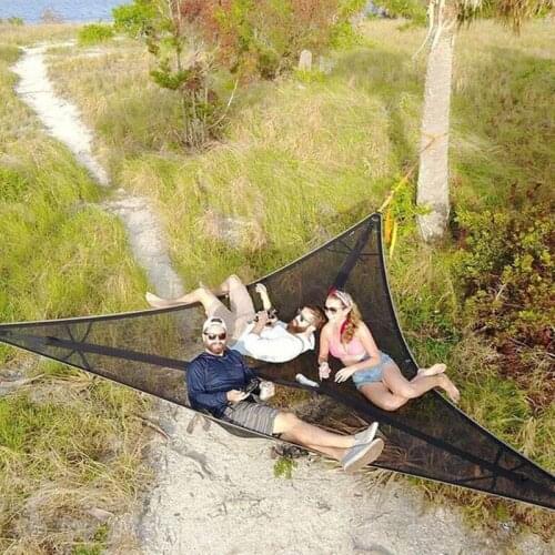 Multi Person Outdoor Hanging Bed Picnic Camping Beach Mat Air Mattress Sleeping Tent Suspended Hammock Heeling Portable Shelter