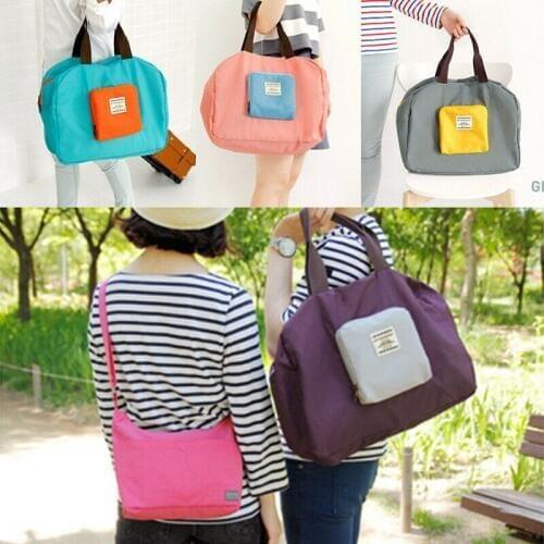 Waterproof Nylon Travel Bag Unisex Foldable Duffle Bag Organizers Large Capacity Packing Cubes Portable Big Luggage Bags