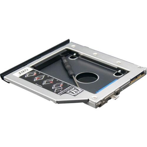 WZSM New 2nd HDD SSD Hard Drive Caddy Adapter frame for HP EliteBook 2560P 2570p Removable Faceplate