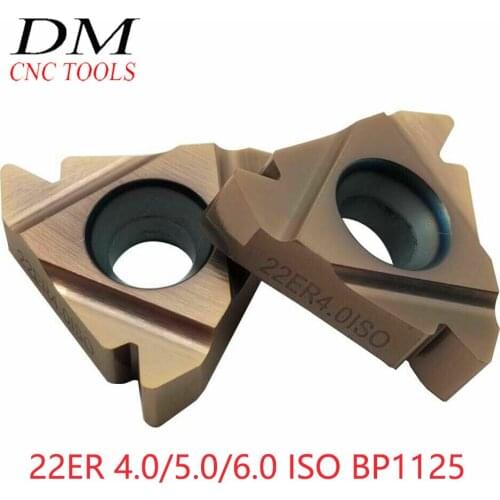 22ER 4.0/5.0/ 6.0ISO BP1125 Threading Blade CNC Carbide Insert Lathe Turning Inserts For Stainless Steel 10PCS