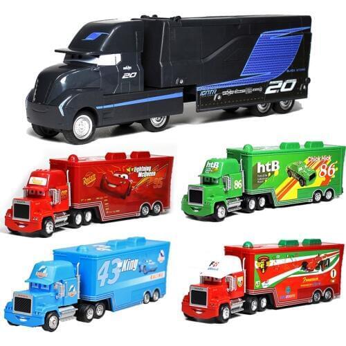11 Styles Disney Pixar Cars 3 Mack Uncle Truck Lightning McQueen Jackson Storm 1:55 Diecast Metal Alloy And Plastic Modle Toys