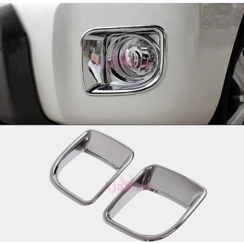 2012-2015 Front Lamp Cover Light Overlay Frame Trim Kit Chrome Panel Car-Styling For Toyota LC Land Cruiser 200 Accessories