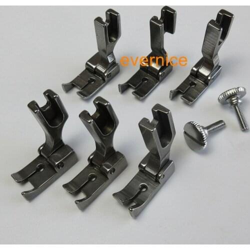 6 High Shank Hinged Right & Left Raising Feet 12463 For Juki Ddl-5550 8500 8700