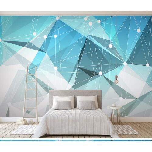 Free Shipping 3D Abstract Geometrical Living Room TV Background Wall Image Bedroom Wallpaper Custom Mural Buy Wallpaper Online