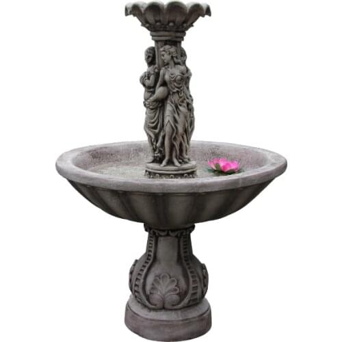 Large European Rockery Spray Pond Sculpture Figure Water Fountain Home Garden Courtyard Outdoor Fish Pond Ornaments