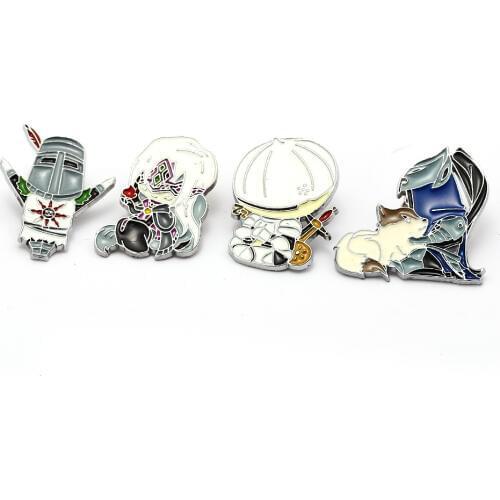 Dark Souls 3 Enamel pins Funny Quote Badges Solaire of Astora Onion Knights Brooches for men women Cloth Backpack Accessories